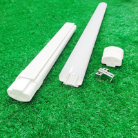 Boîtier de tube LED tri-étanche IP65 avec design méditerranéen traditionnel, luminaire étanche