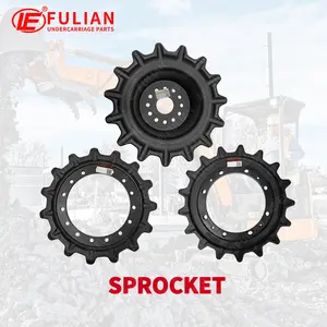 Compact Track Loader Undercarriage Parts Front Idler Rear Idler Sprocket Bottom Roller Rubber Track FOR Wacker Neuson SM Series