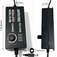 Adaptateur secteur universel mural DC de haute qualité, 3-12V 5A 60W, avec prises EU, US, UK, pour bande LED, moteur, ventilateur, électronique