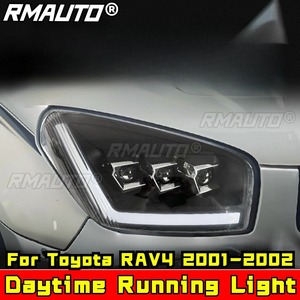 Ensemble de feux antibrouillard avant à LED, feux de jour, kit carrosserie pour Toyota RAV4 2001-2002, accessoires de voiture - Product Image 1