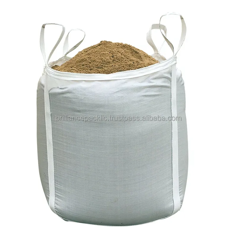 Saco de proteção uv da fabricação 100% pp virgin resina 500kg 1000kg 1500kg 2000kg fibc jumbo saco para o cimento