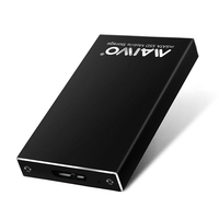MAIWO Boîtier en aluminium mSATA SSD Mini mSATA Boîtier externe à semi-conducteurs Boîtier pour disque dur k1642m