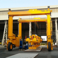 Grue à portique sur pneus robuste de 100 tonnes avec variateur de fréquence pour une opération à haute efficacité