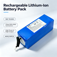 Batterie de vélo électrique personnalisée avec BMS anti-surcharge 15Ah 20Ah 30Ah 40Ah, pack de batteries lithium-ion 36V 10Ah pour vélo électrique et trottinette