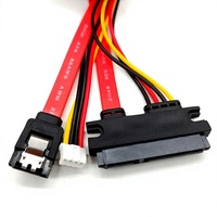 Computer Power Supply PH20 Small 4-Pin + SATA Adapter Copper Integrated Hard Drive/Optical Drive Data Cable 7+15P