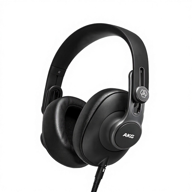 AKG Pro Audio K361 Wired Over-Ear Closed-Back Active Noise Cancellation Light Weight Foldable Professional Recording Headphones