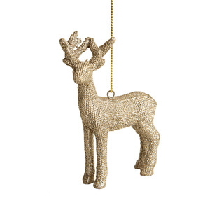 Décorations <span class=keywords><strong>de</strong></span> Noël, ornements dorés pour arbre <span class=keywords><strong>de</strong></span> Noël, cerf et poney, décoration d'arbre <span class=keywords><strong>de</strong></span> Noël créative, nouveau style nordique - Product Image 5