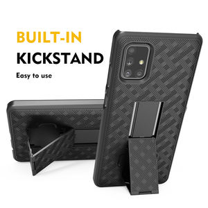 Funda de teléfono con Clip y cinturón <span class=keywords><strong>2</strong></span> en 1, para Samsung Galaxy A32, A52, A71, 5G, carcasa rígida para PC - Product Image 3