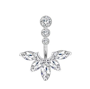 Chất Lượng Cao Giá Tốt Nhất Kim Cương Rốn Nhẫn Thả Dangle Body Piercing Belly Button Nhẫn Tùy Chỉnh - Product Image 2