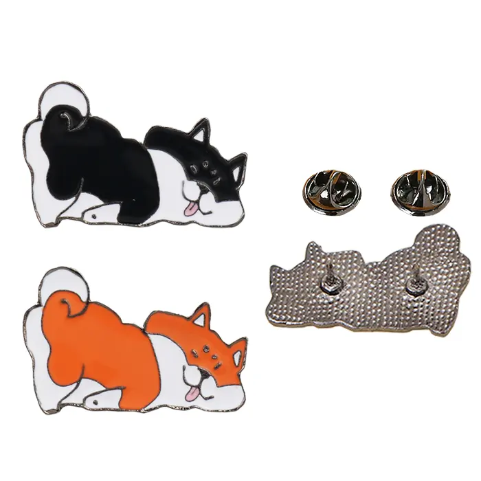 Cute Cartoon Pet Siberian Husky Esmalte Lapela Pin Cute Dog Esmalte Pin Presentes Com Caixa De Presente para Amantes Do Cão