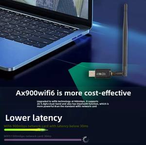 ฟรีไดร์เวอร์ไวไฟ6แบนด์คู่ BT5.3 AX900อะแดปเตอร์ดองเกิล WiFi 900Mbps USB 3.0ตัวรับสัญญาณไร้สายสำหรับพีซีแล็ปท็อป - Product Image 4
