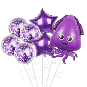Globos de Papel de Aluminio con Forma de Animales Marinos, Pulpo, Tiburón, Juego de Globos para Niños, Decoraciones para Fiestas de Cumpleaños, Baby Shower, Globos Personalizados - Product Image 3