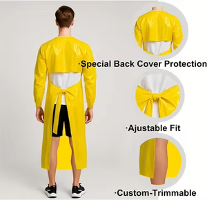 Waterproof Oil Proof <b>Bib</b> <b>Apron</b> Chemical Resistant <b>Apron</b>,Heavy Duty Oil&Chemical Resistant Work <b>Apron</b> for Restaurant, Butcher - Product Image 4