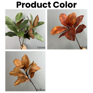 Plantas Artificiales, Ramas de Magnolia al por Mayor, Hojas de Árbol de Caucho Artificiales, Ramas de Magnolia de Plástico para Decoración del Hogar - Product Image 5