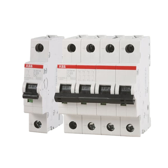 Original ABBs S200 Series 80A 100A 3P S203-C80 S203-C100 Molded Case Circuit Breaker C 6kA 50/60 Hz