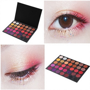 Nouvelle palette de fards à paupières 35 couleurs imperméable pour le commerce extérieur, effet nacré, pailleté, mat et texture purée de pommes de terre - Product Image 2
