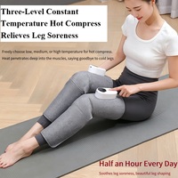 Masseur électrique pour les jambes avec compression d'air et thérapie thermique, masseur enveloppant complet pour les mollets et les cuisses, appareil de soin des genoux et des jambes sans fil avec chauffage