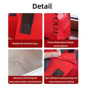 Bolsa Térmica Personalizada, Fácil de Reciclar, Impermeable y Antiincrustante para Comida para Llevar, Ideal para Tiendas de Bebidas y Pedidos a Domicilio - Product Image 4