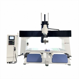 Trung tâm gia công Bộ định tuyến <span class=keywords><strong>CNC</strong></span> năm trục với độ chính xác định vị lặp lại 0.05mm để khắc gỗ trong ngành chế biến gỗ - Product Image 1