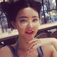 Lunettes de vue pour femmes, style rétro pilote, monture intégrale, verres acryliques, miroir plat, monture simple et solide