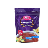 Sachet plastique laminé à fermeture éclair, scellé sur 3 côtés, qualité alimentaire, avec logo personnalisé imprimé, pour café, thé, snacks, noix et autres aliments.