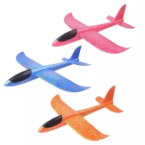 OEM 3D EPP飞机玩具48厘米大手投掷泡沫飞机，2飞行模式滑翔机飞机，儿童飞行玩具