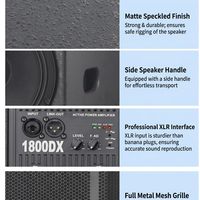 Nouveau système de sonorisation PA colonne à 2 voies de 15 pouces, DSP, audio extérieur/intérieur, DJ, scène, professionnel, actif, blanc, métal, étanche