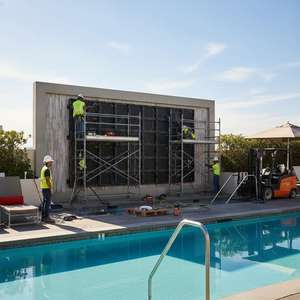 Raybo ngoài trời HD không thấm nước hồ bơi LED Video tường độ sáng cao P5 P6 P8 P10 làm mới cao màn hình hiển thị LED - Product Image 2