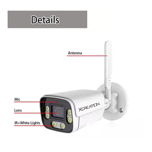 Caméra WiFi Eseecloud 8MP 4K Bullet IP66 Étanche Coque Métallique Audio Bidirectionnel Lumière IR Vision Nocturne Cloud Microphone Intégré Sans Fil - Product Image 5