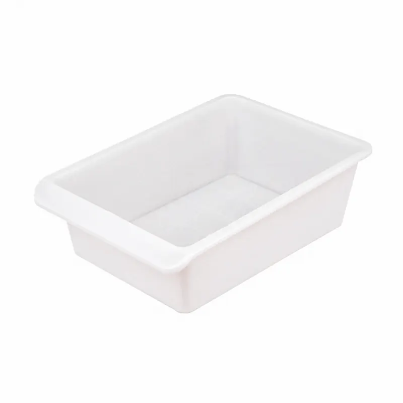 Kotak display plastik persegi panjang, nampan es putih, Penyimpanan stiker, Pot panas pedas, nampan penyortiran piring grosir