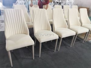 Sedia <span class=keywords><strong>da</strong></span> pranzo moderna in pelle con la pittura in metallo piedini per Home Office Hotel o appartamenti mobili versatili per sale <span class=keywords><strong>da</strong></span> pranzo - Product Image 5