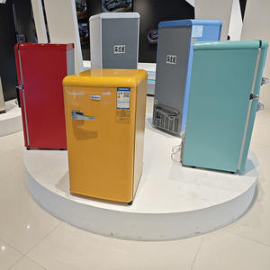 Réfrigérateur vertical <span class=keywords><strong>vintage</strong></span> à porte unique de 90 L, mini-réfrigérateur portable <span class=keywords><strong>pas</strong></span> <span class=keywords><strong>cher</strong></span> - Product Image 5