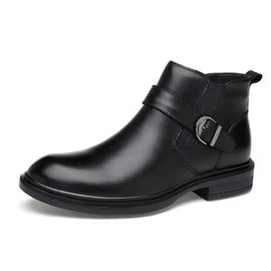 Botas Chelsea de Cuero para Hombre, Estilo Inglés, con Grabado, de Piel Vacuna, para Vestimenta Formal de Negocios - Product Image 4