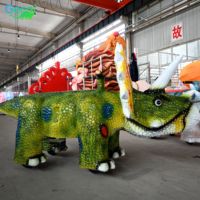 Gecai Offre Spéciale Kids 'Animatronic Dinosaur Ride Remote-Controlled Steel and Foam Amusement Machine