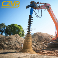 Barrena Hidráulica para Miniexcavadoras de 1.5-4t, para Perforación de Postes en Viñedos, Huertos y Construcción, con Certificación CE