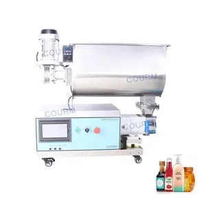 High viscosity honey hot pot base cooking oil alcohol crab roe sauce wine gargle water glass glue mixing filling machine
