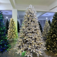 Feiertags dekorations sammlungen Big Fat Huge Pine Weihnachts baum Warm weiße LED-Beleuchtung Künstlicher Weihnachts baum