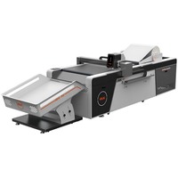 Máquina Automática Digital de Corte y Hendido de Cartón de Alta Precisión con Cama Plana y Rotativa para Etiquetas, Corte Kiss Cut y Corte Completo