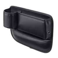 Organisateur de siège de voiture de qualité supérieure Organisateur universel de remplissage d'écart de siège de voiture en cuir avec porte-gobelet