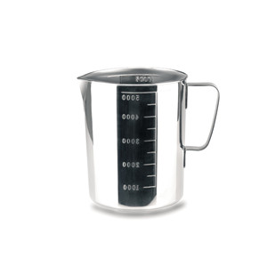 Caraffa dosatrice in acciaio inox da 500 ml con manico per uso in cucina - Product Image 1