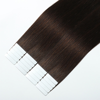 Extensions de cheveux naturels indiens à bandes adhésives, double épaisseur, 100 % cheveux humains Remy, cuticules intactes, qualité salon, prix de gros