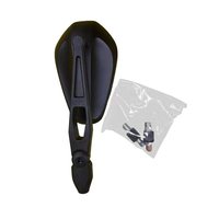 Rétroviseur de moto Xmaxvision en nylon renforcé CNC, côté gauche, avec boîtier noir, surface teintée
