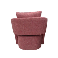 Fauteuil en tissu rose minimaliste moderne pour la chambre à coucher et les espaces de détente du salon, meubles GCON