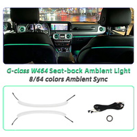 Lampe d'ambiance LED à 64 couleurs pour dossier de siège W464 W463A pour Mercedes-Benz Classe G G63 AMG, intérieur du dossier