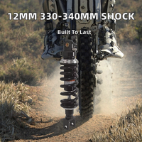 Nouveau pour amortisseur de moto 12 mm, ressort 330 mm 340 mm pour Yamaha MT07/Moto tout-terrain/Quad/Kart de plage Nx 125/250 (Remplacement/Réparation)