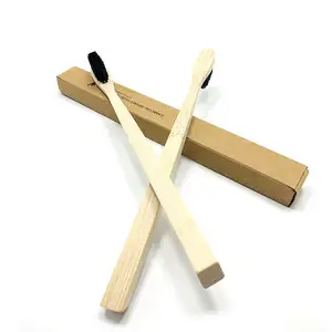 Cepillo de dientes de bambú Natural ecológico, logotipo personalizado de la mejor calidad