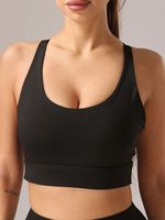 Soutien-gorge de sport sans couture en nylon pour femme, idéal pour la course et le yoga, haut de gamme, taille haute, qualité supérieure