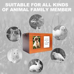 Kediler ve Köpeklerin Kremasyonu için Fotoğraf Çerçeveli Evcil Hayvan Urnleri, Evcil Hayvan Acısını Duyarlılaştırıcı ve Hatıra Hediyeleri - Product Image 4