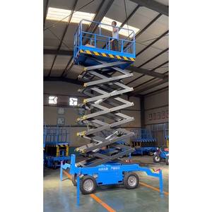 Plateforme <span class=keywords><strong>de</strong></span> travail aérienne mobile hydraulique tout-terrain <span class=keywords><strong>de</strong></span> petite taille 4m 6m 8m 10m 12m, élévateur à ciseaux électrique sur roues - Product Image 2