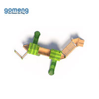 Aire de jeux en bois pour enfants ensemble d'équipement de plein air Center bois aire de jeux extérieure toboggan balançoire jeu Playhouse pour enfants exercice